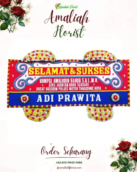 Papan Bunga Ucapan Selamat Mangkukusuman